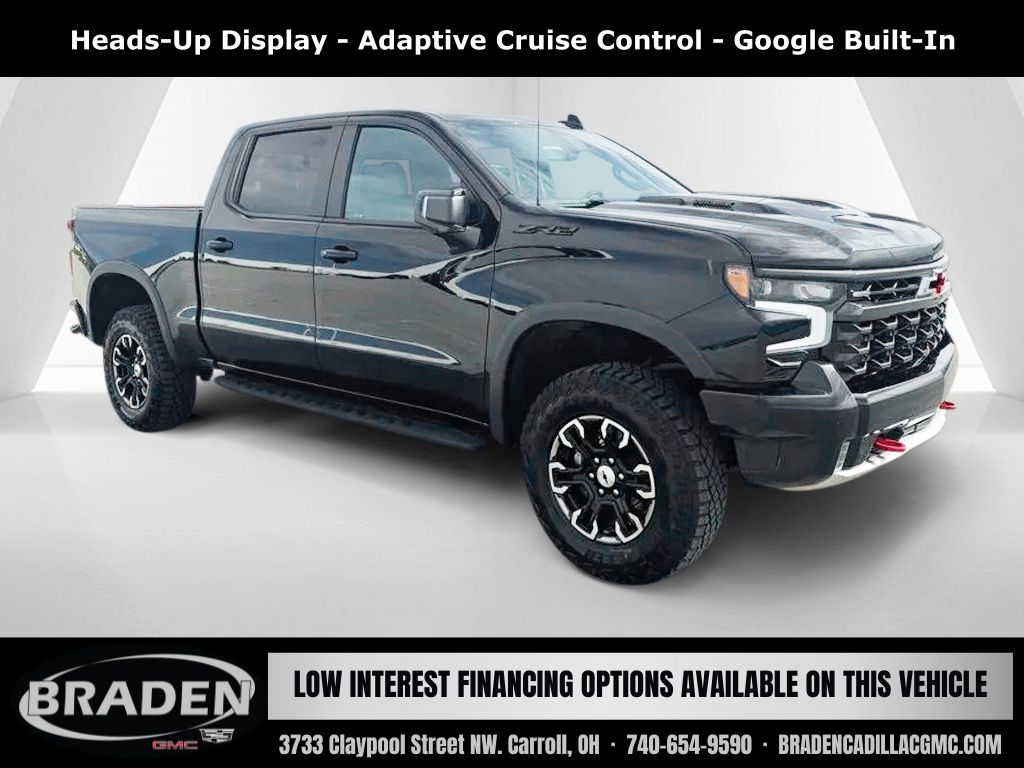 Black 2024 Chevrolet Silverado 1500 Pickup Truck Four-Wheel Drive Automatic