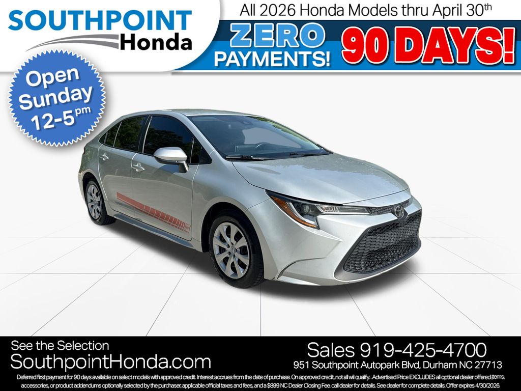 Classic Silver Metallic 2020 Toyota Corolla LE FWD Sedan Front-Wheel Drive Continuously Variable Transmission