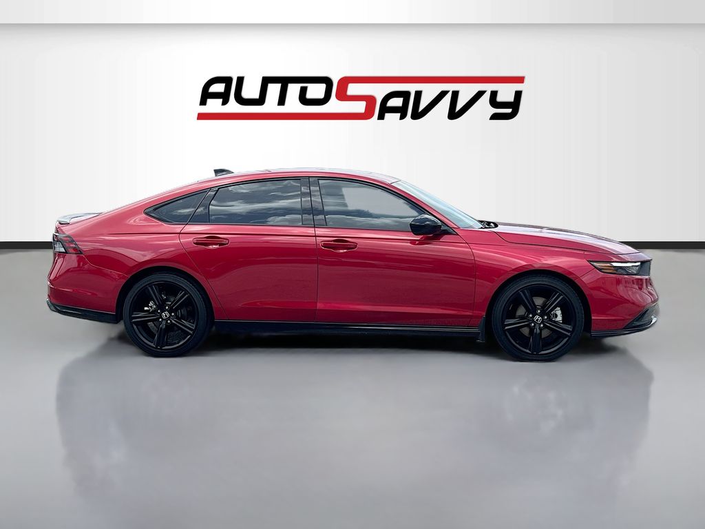 2025 Honda Accord Hybrid Sport-L Red at Classic Chevrolet Galveston