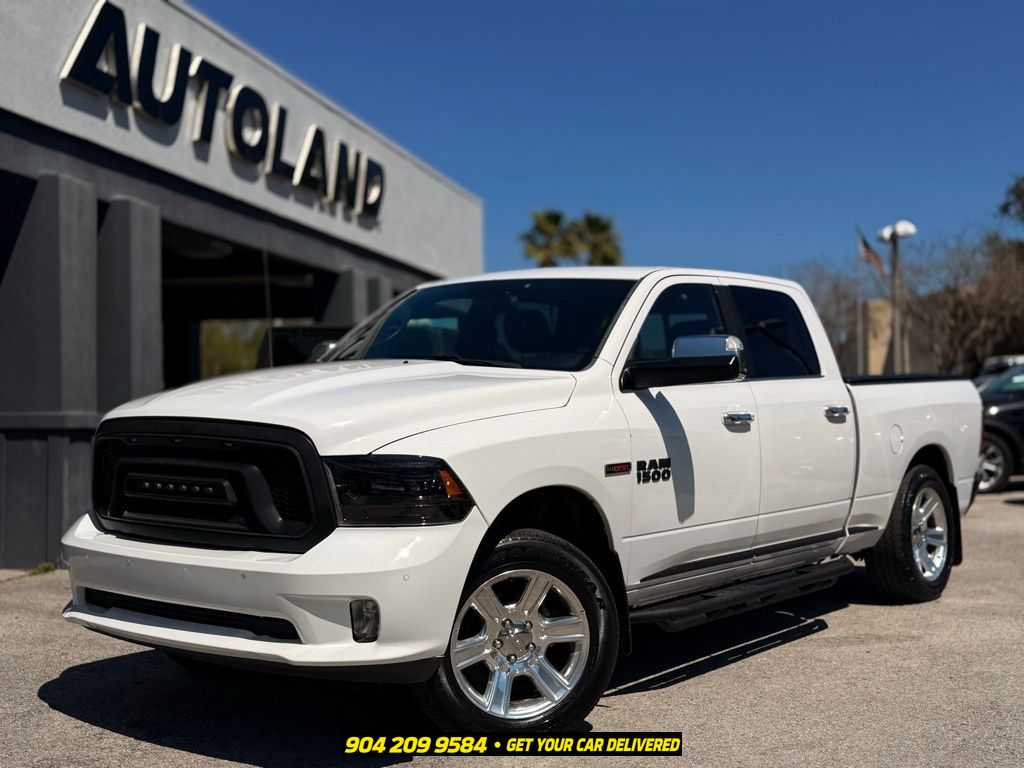 Bright White Clearcoat 2016 RAM 1500 Pickup Truck Four-Wheel Drive 8-Speed Automatic