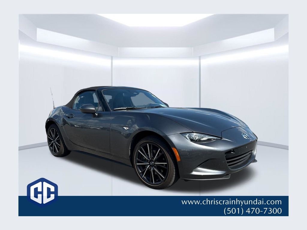 Machine Gray 2025 Mazda MX-5 Miata Convertible Rear-Wheel Drive 6-Speed Automatic