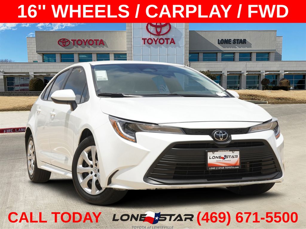 Pearl 2025 Toyota Corolla Sedan Front-Wheel Drive Continuously Variable Transmission