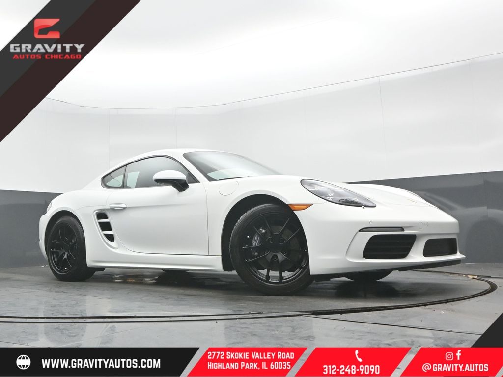 White 2021 Porsche 718 Cayman RWD Coupe Rear-Wheel Drive 7-Speed Automatic