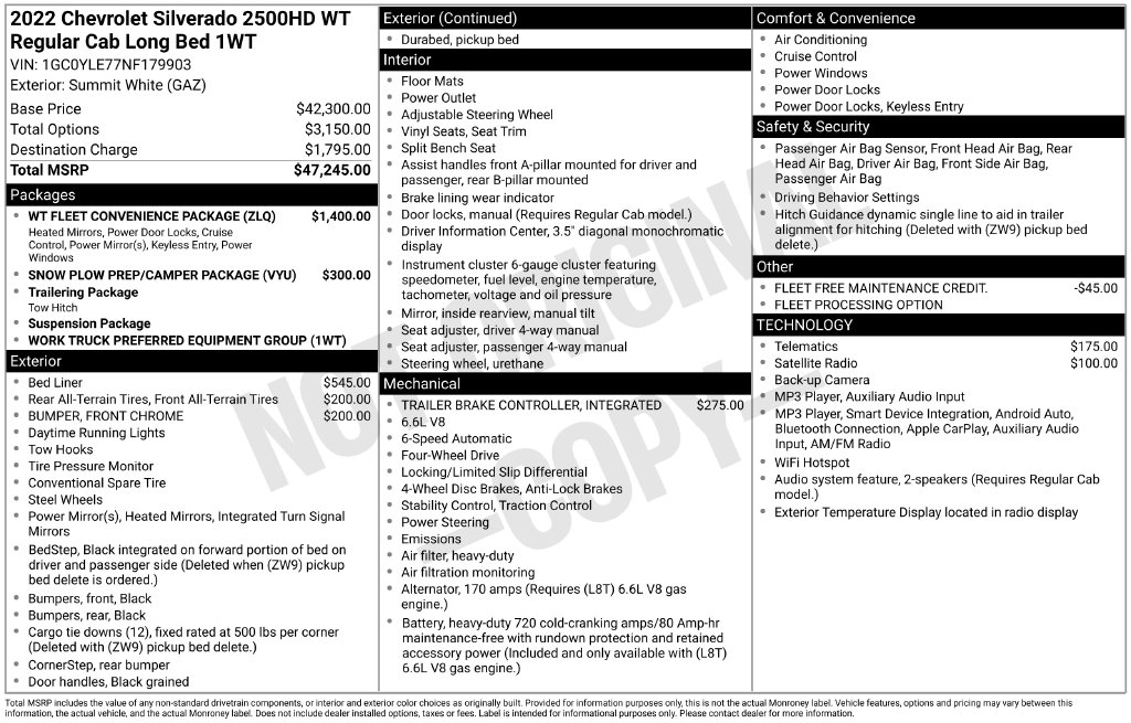 Used 2022 Chevrolet Silverado 2500HD Truck