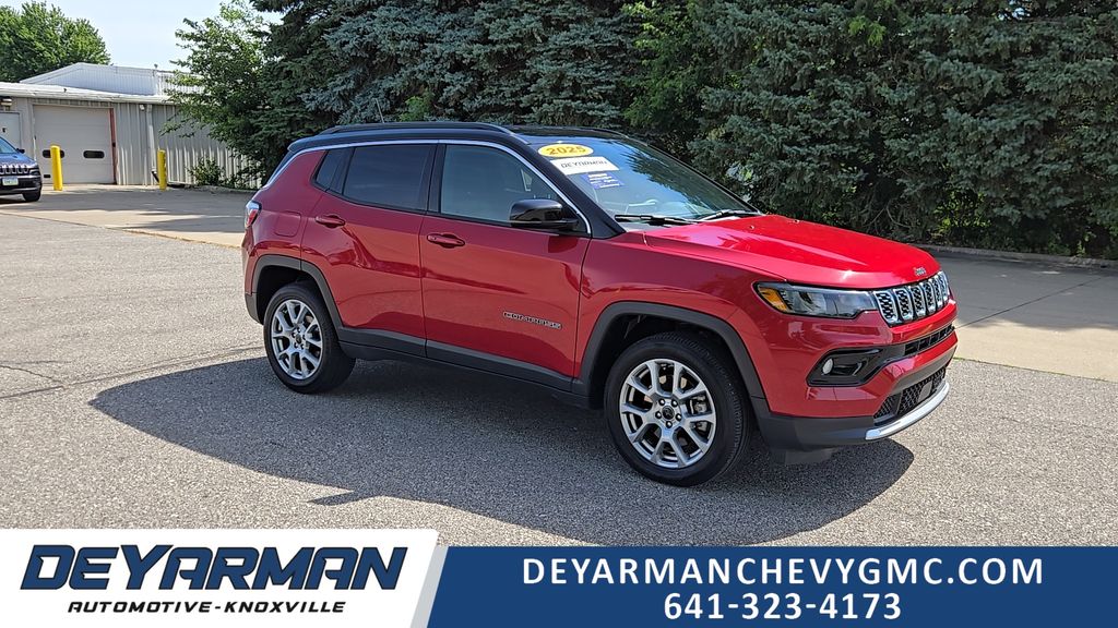 Red Hot Pearlcoat 2025 Jeep Compass SUV / Crossover Four-Wheel Drive 8-Speed Automatic