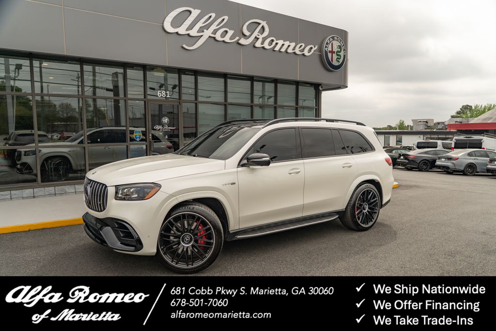 MANUFAKTUR Diamond White Metallic 2023 Mercedes-Benz GLS AMG GLS 63 4MATIC SUV / Crossover All-Wheel Drive 9-Speed Automatic