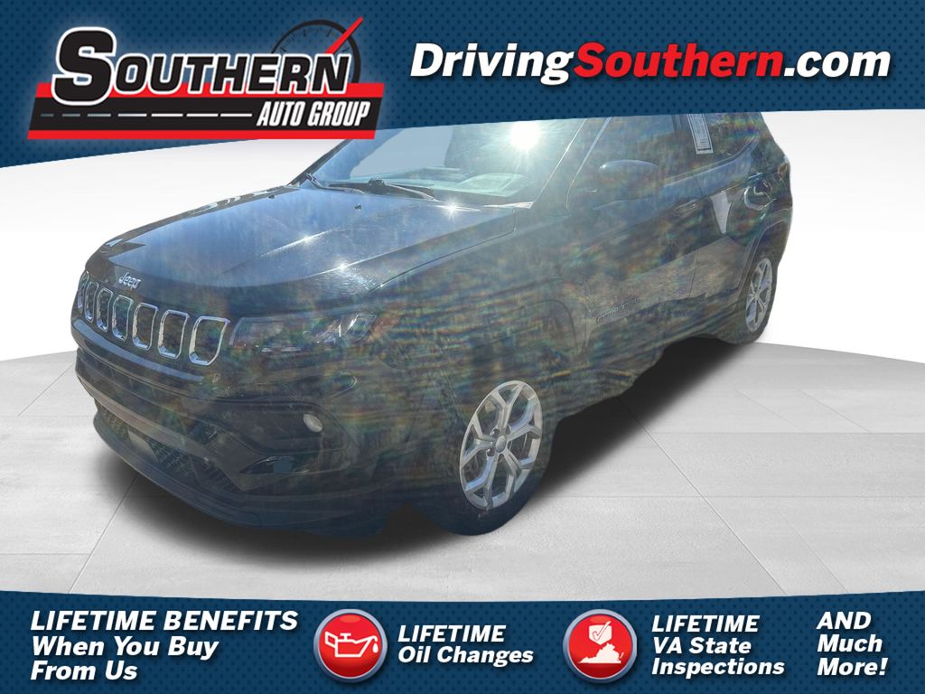 Diamond Black Crystal Pearlcoat 2024 Jeep Compass Latitude 4WD SUV / Crossover Four-Wheel Drive 8-Speed Automatic