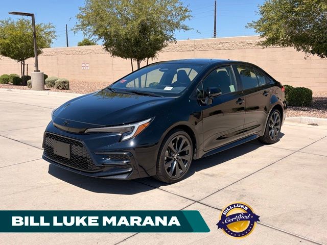 Midnight Black Metallic 2026 Toyota Corolla Sedan Front-Wheel Drive Continuously Variable Transmission