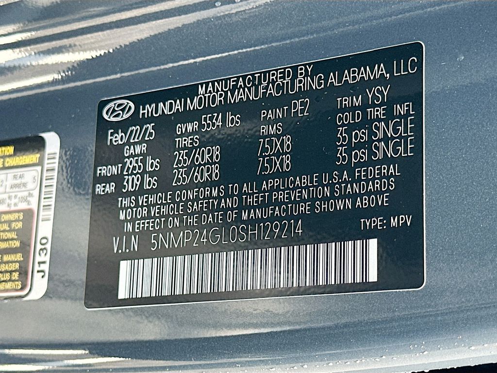 2025 Hyundai Santa Fe SEL 22