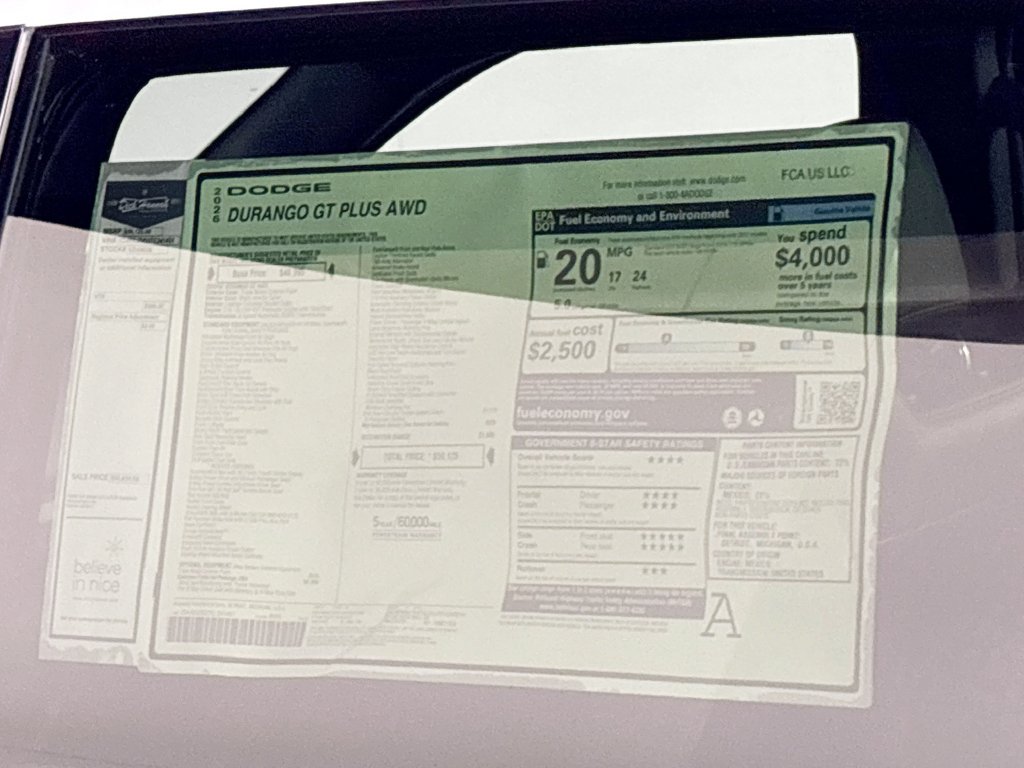 2026 Dodge Durango GT Plus