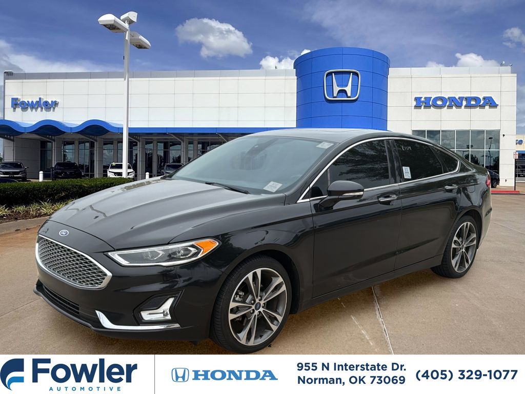 Black Metallic 2020 Ford Fusion Sedan All-Wheel Drive 6-Speed Automatic