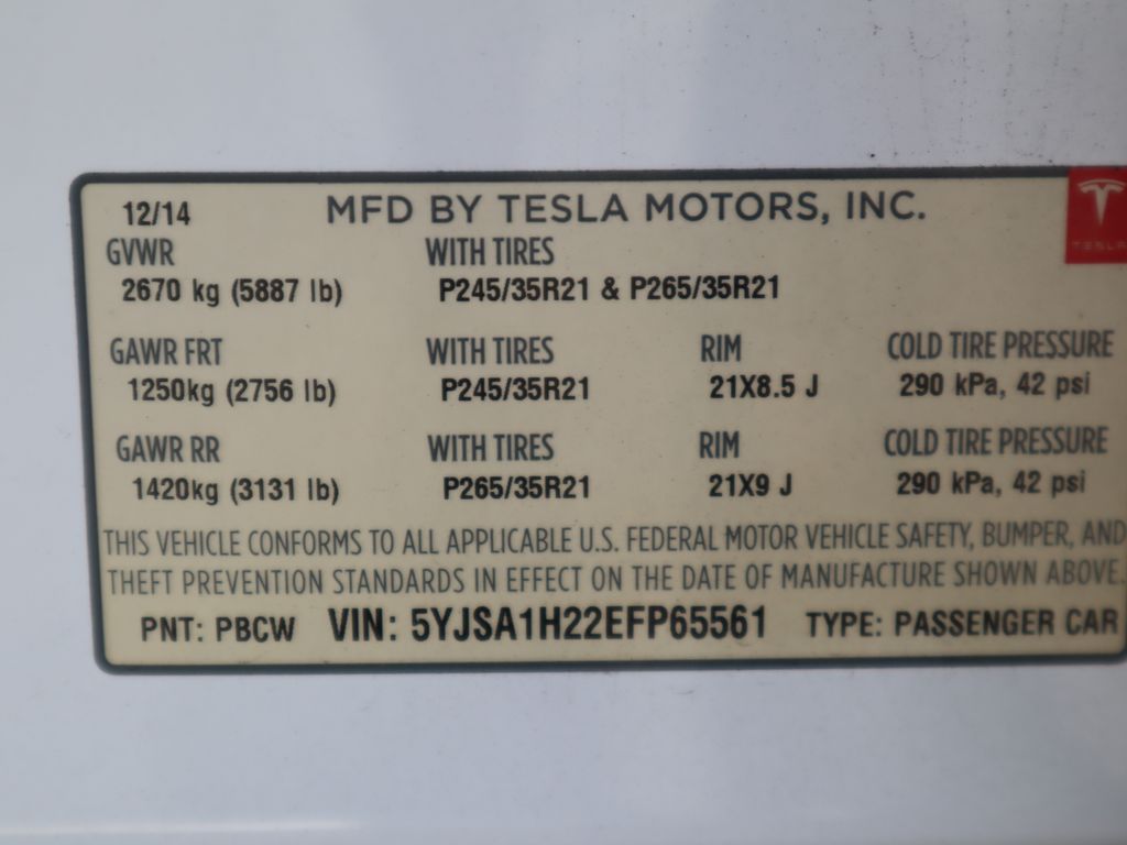 2014 Tesla Model S P85D 20