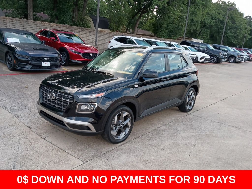 Onyx Black 2025 Hyundai Venue SEL FWD SUV / Crossover Front-Wheel Drive Continuously Variable Transmission