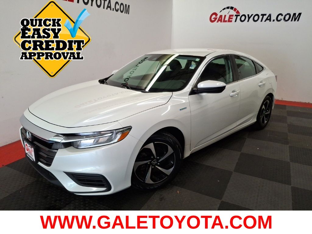 White 2021 Honda Insight Sedan Front-Wheel Drive Continuously Variable Transmission
