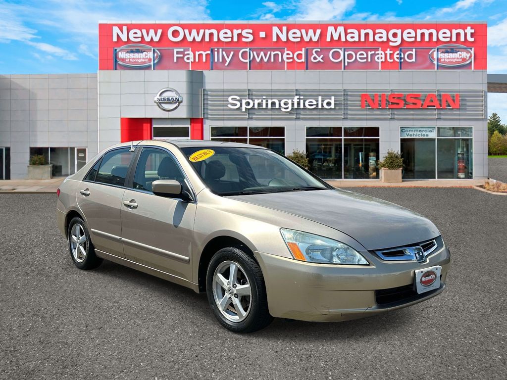 Gold 2005 Honda Accord EX with Leather Sedan Front-Wheel Drive 5-Speed Automatic Overdrive