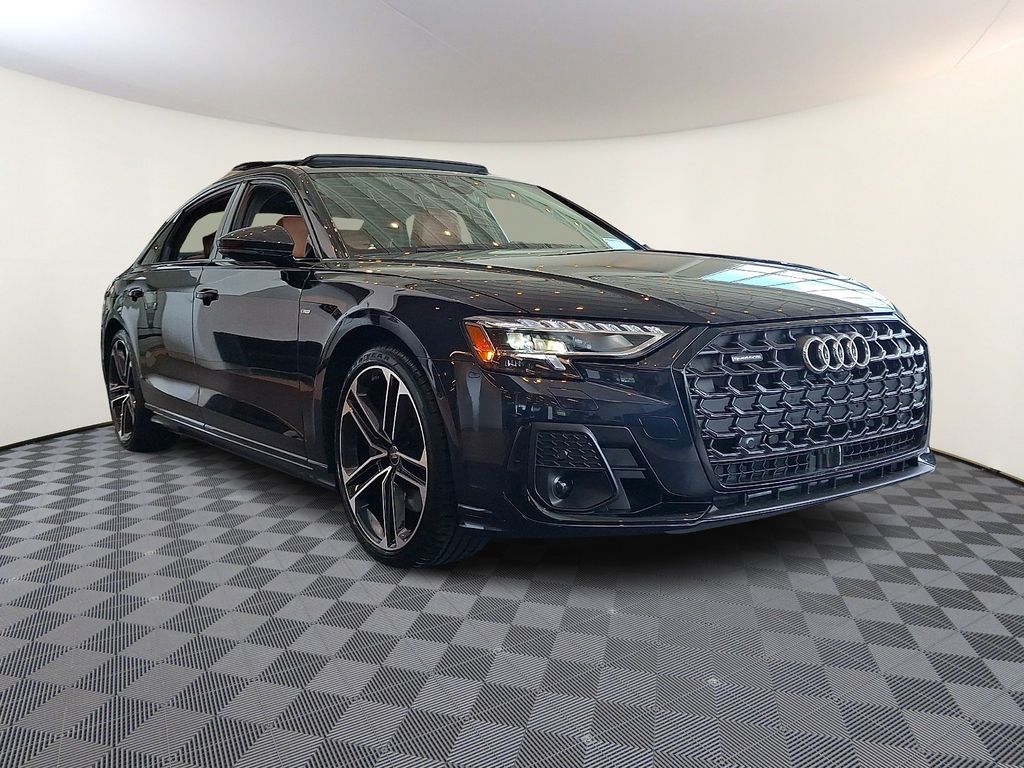 Firmament Blue Metallic 2026 Audi A8 L quattro 55 TFSI Sedan All-Wheel Drive 8-Speed Automatic