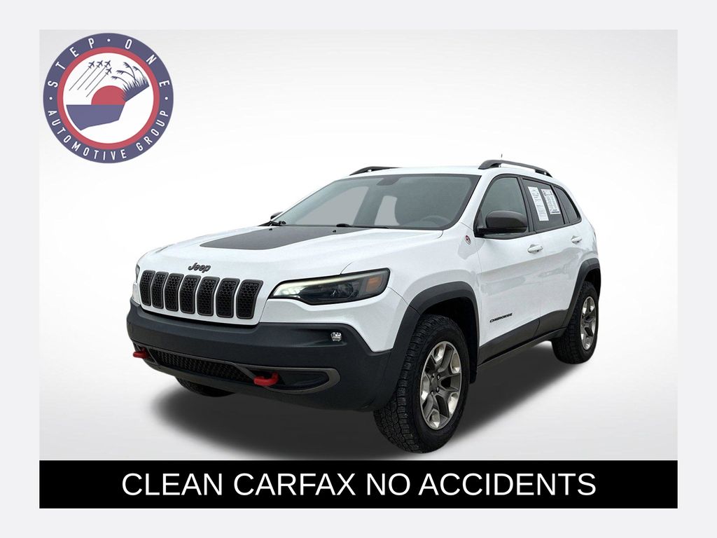 Bright White Clearcoat 2019 Jeep Cherokee Trailhawk 4WD SUV / Crossover Four-Wheel Drive 9-Speed Automatic