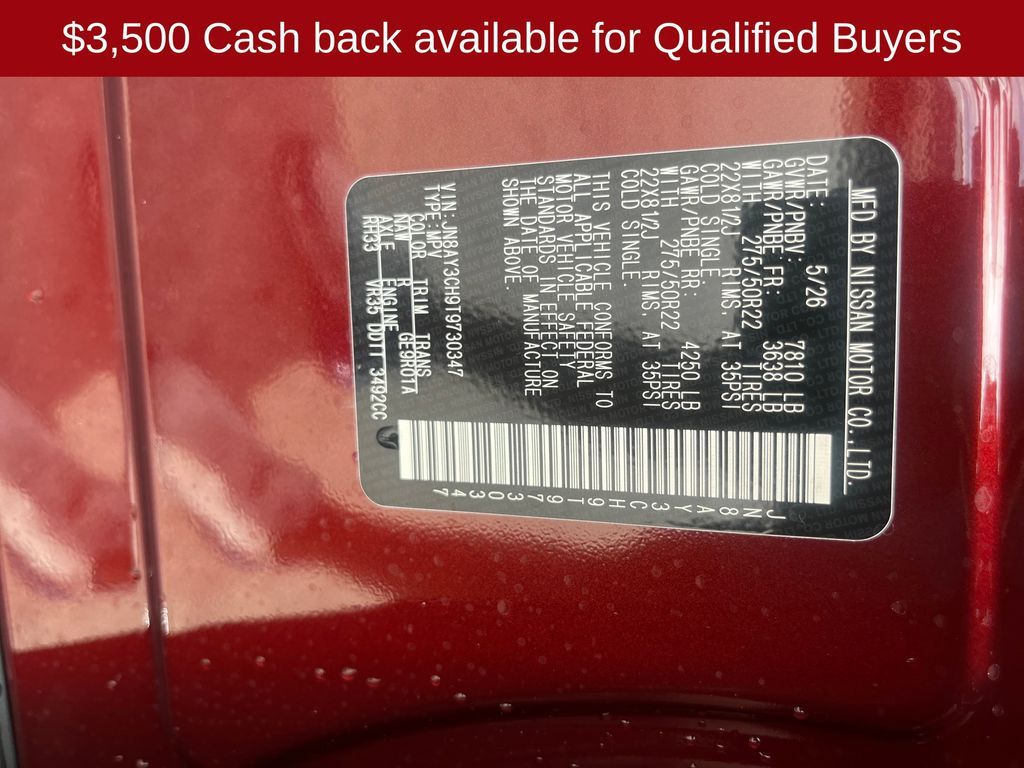2026 Coulis Red Pearl Nissan Armada Platinum Reserve 4X4 SUV