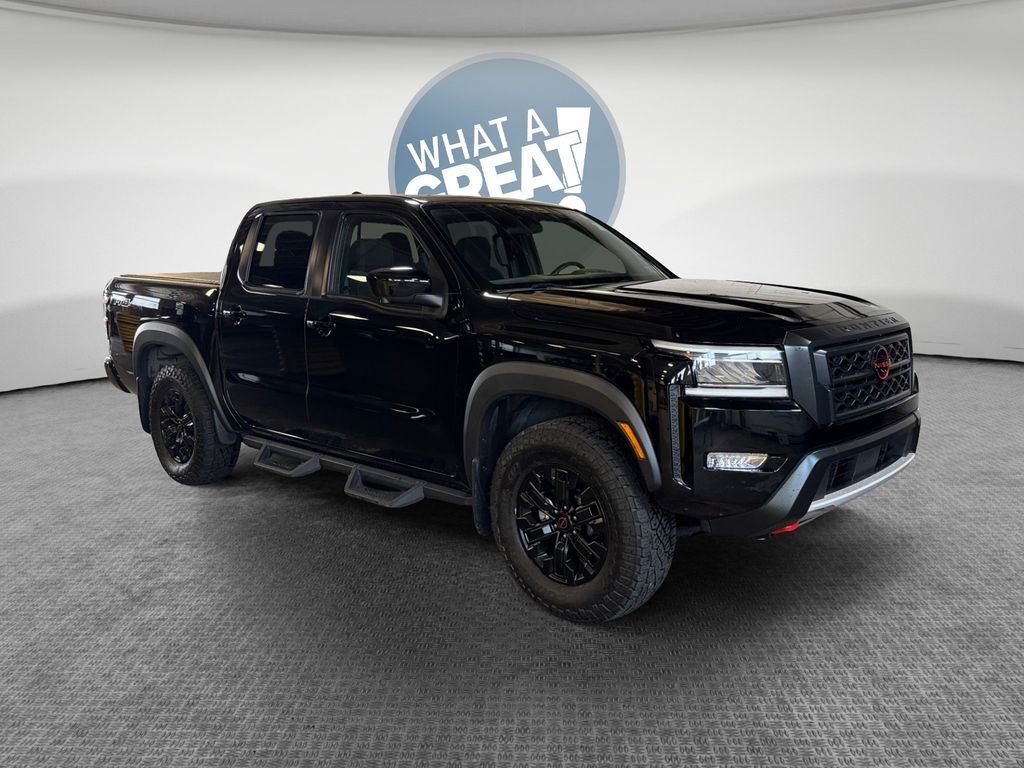 Super Black 2023 Nissan Frontier Pickup Truck Four-Wheel Drive 9-Speed Automatic