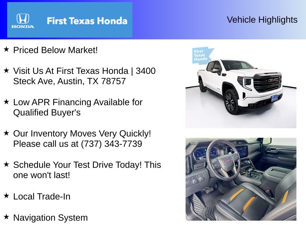 Used Car 2022 Gmc Sierra 1500  At4 For Sale Under $50,000 In Austin, Texas