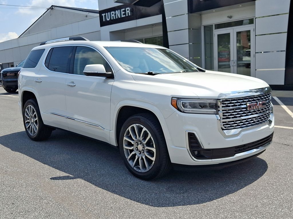 White Frost Tricoat 2023 GMC Acadia SUV / Crossover Four-Wheel Drive 9-Speed Automatic