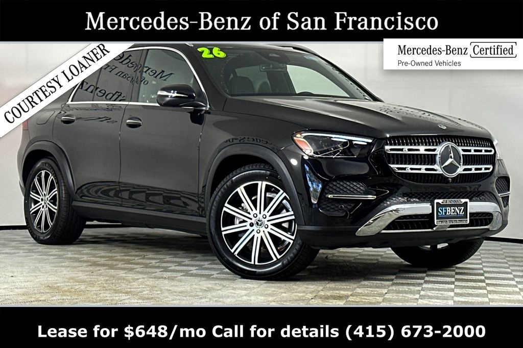 Obsidian Black Metallic 2026 Mercedes-Benz GLE 350 4MATIC SUV / Crossover All-Wheel Drive 9-Speed Automatic