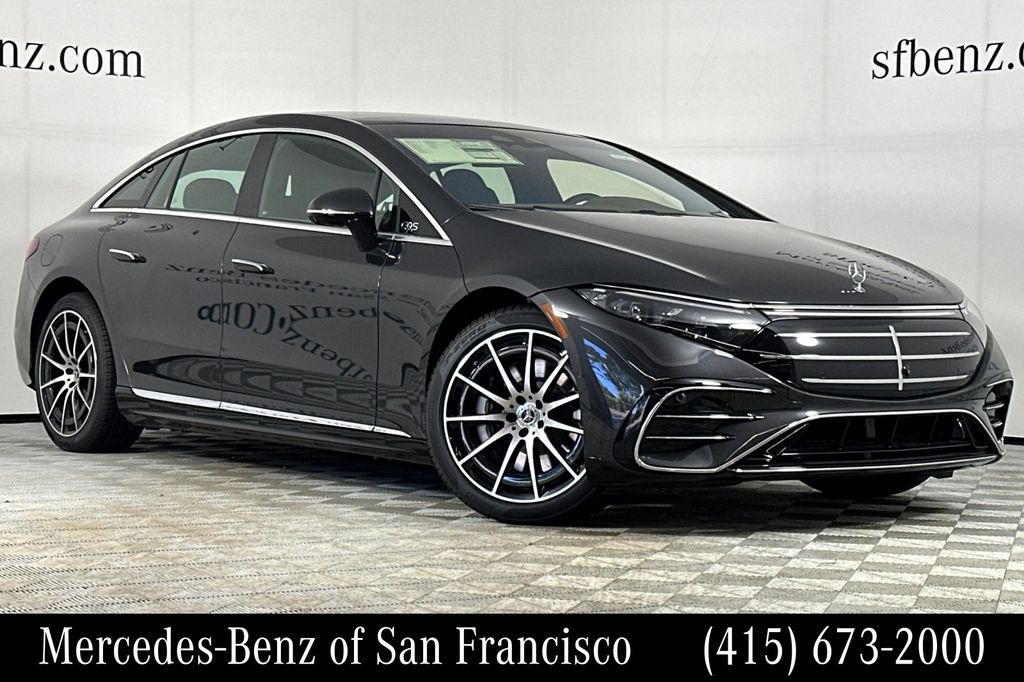 Gray (Graphite Grey Metallic) 2026 Mercedes-Benz EQS Sedan All-Wheel Drive 1-Speed Automatic