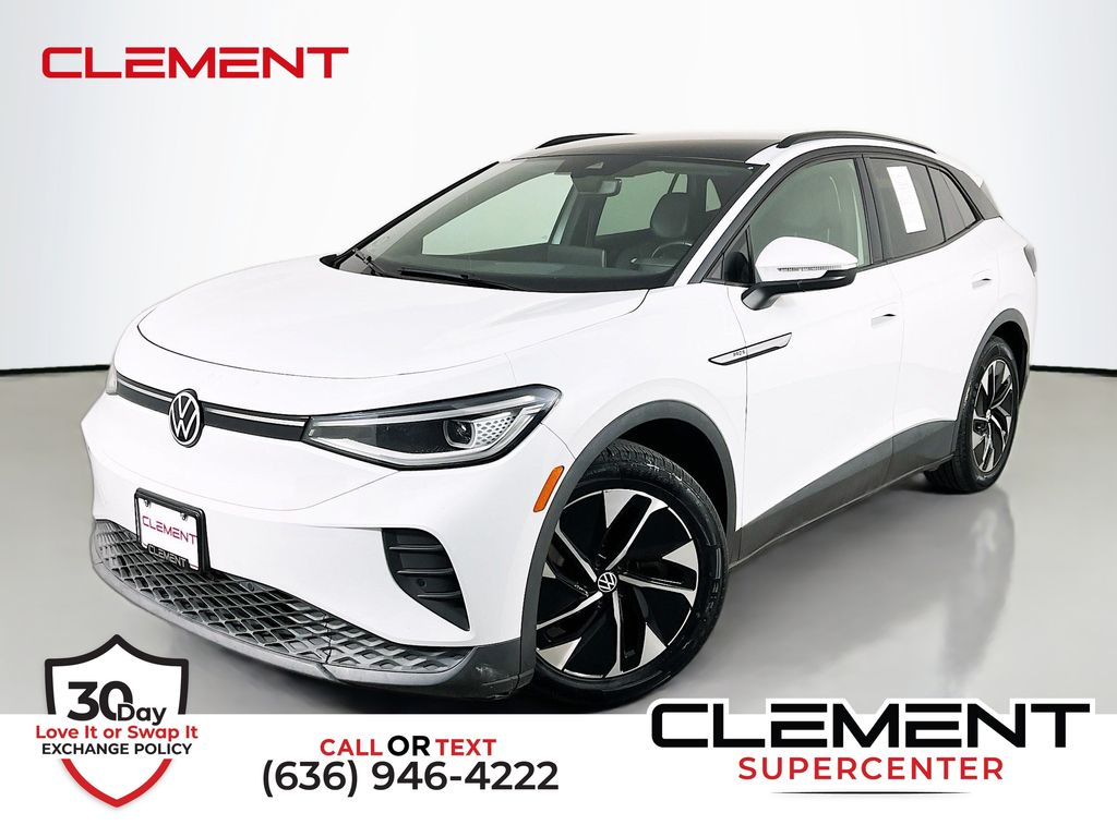 Glacier White 2021 Volkswagen ID.4 SUV / Crossover Rear-Wheel Drive Automatic
