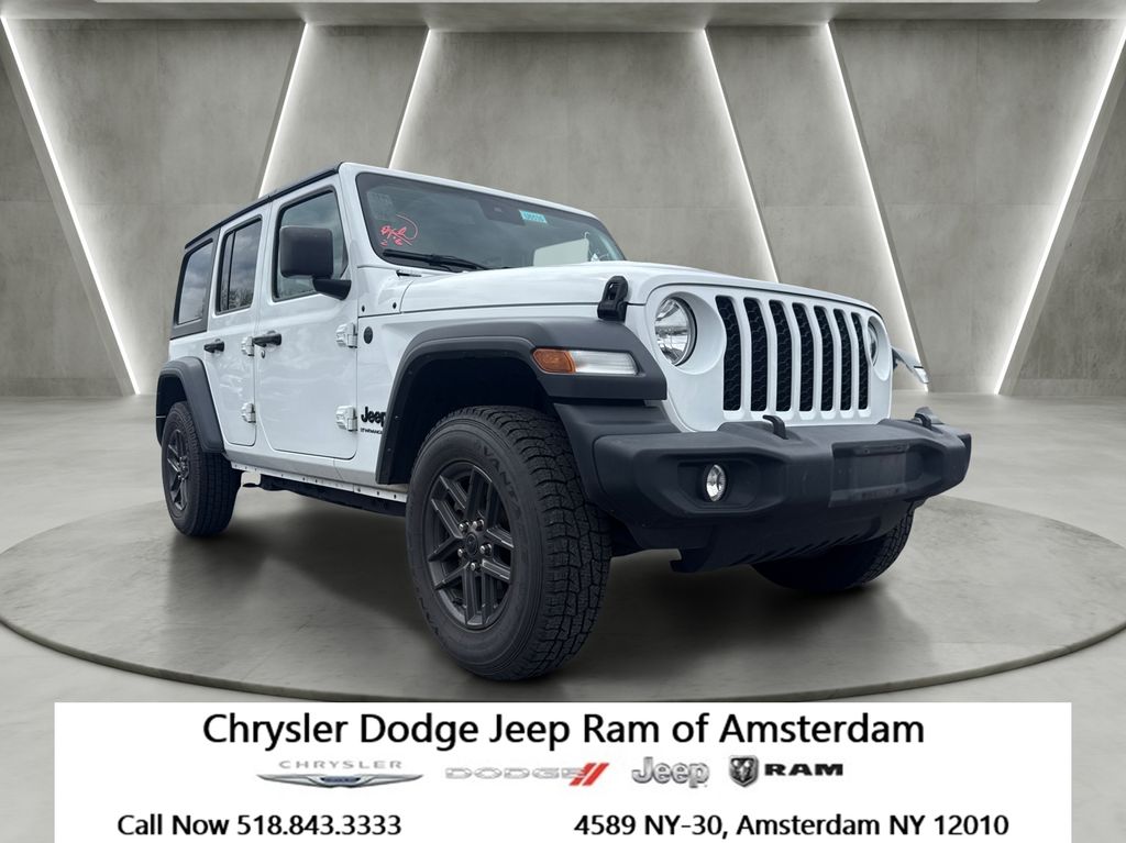 Bright White Clearcoat 2024 Jeep Wrangler SUV / Crossover Four-Wheel Drive 8-Speed Automatic