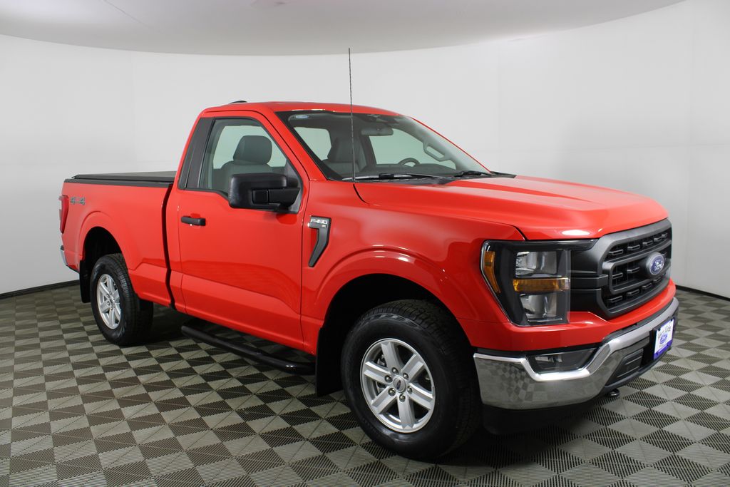 Race Red 2023 Ford F-150 XL Regular Cab 4WD Pickup Truck Four-Wheel Drive Automatic