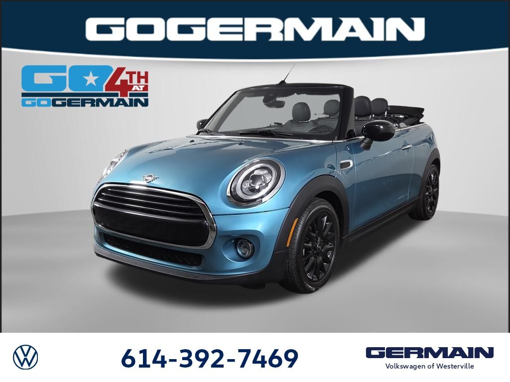 Teal (Aqua) 2021 MINI Cooper Convertible Front-Wheel Drive 6-Speed Manual