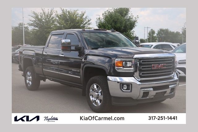 Gray (Iridium Metallic) 2016 GMC Sierra 2500HD Pickup Truck Four-Wheel Drive 6-Speed Automatic Overdrive