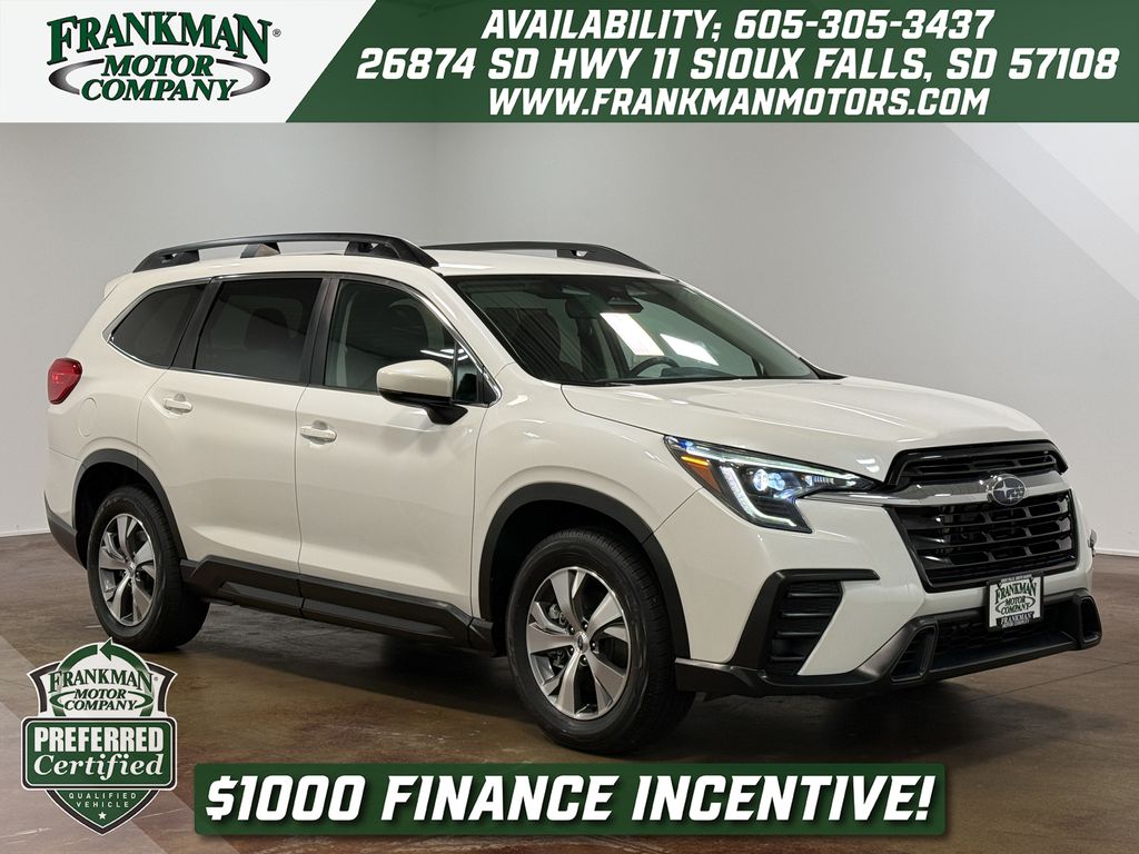 Crystal White Pearl 2024 Subaru Ascent Premium 7-Passenger AWD SUV / Crossover All-Wheel Drive Continuously Variable Transmission