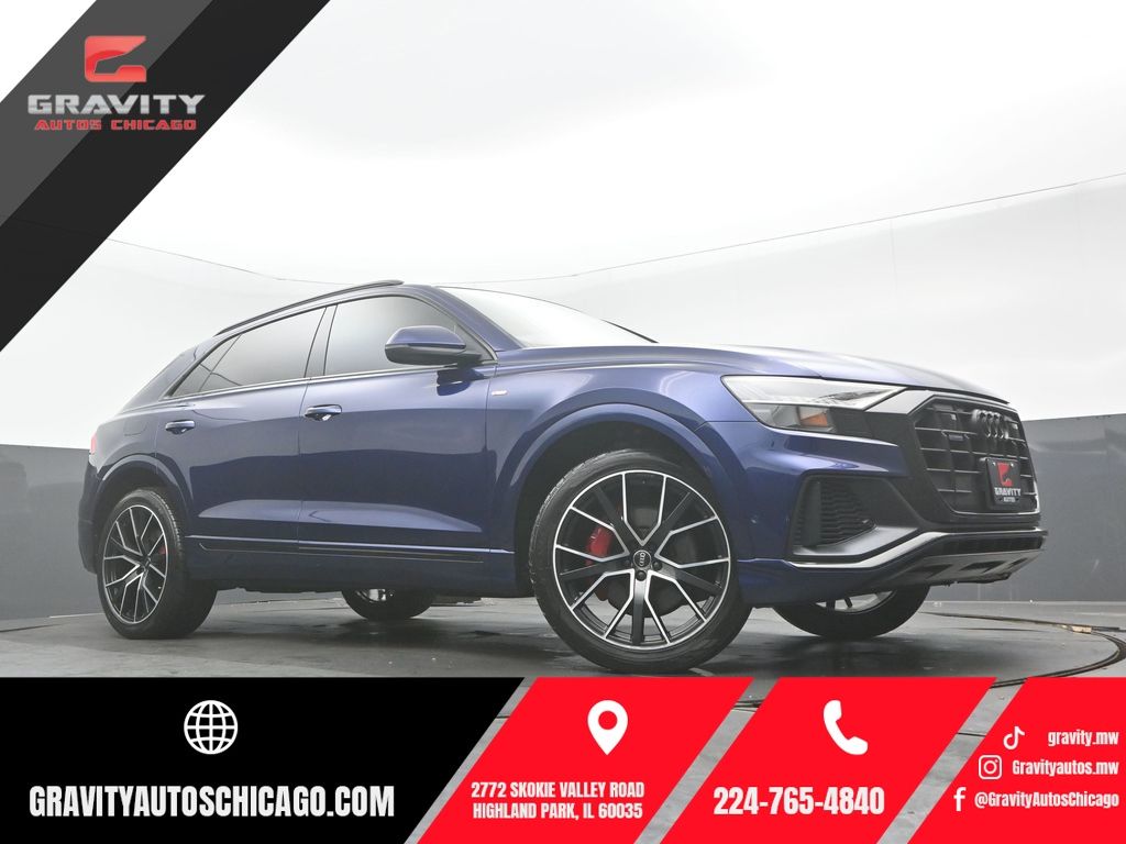 Navarra Blue Metallic 2021 Audi Q8 SUV / Crossover All-Wheel Drive 8-Speed Automatic