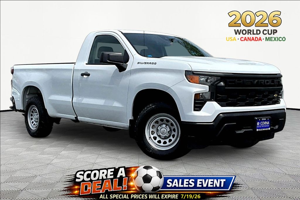 Summit White 2022 Chevrolet Silverado 1500 Pickup Truck 4X2 8-Speed Automatic