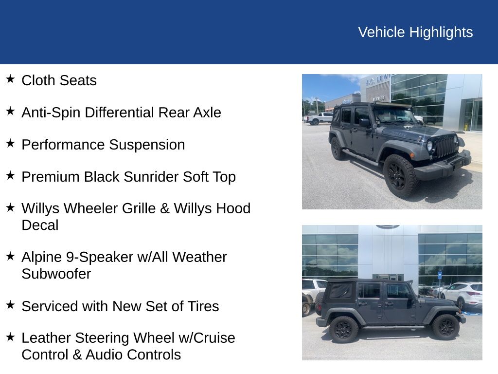 2016 Jeep Wrangler Unlimited Sport