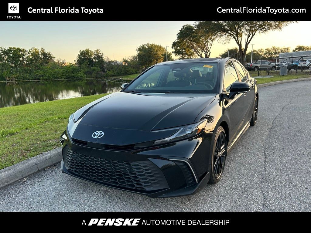 Midnight Black Metallic 2025 Toyota Camry Sedan Front-Wheel Drive Continuously Variable Transmission