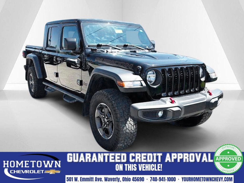 Black Clearcoat 2023 Jeep Gladiator Rubicon Crew Cab 4WD Pickup Truck Four-Wheel Drive 8-Speed Automatic