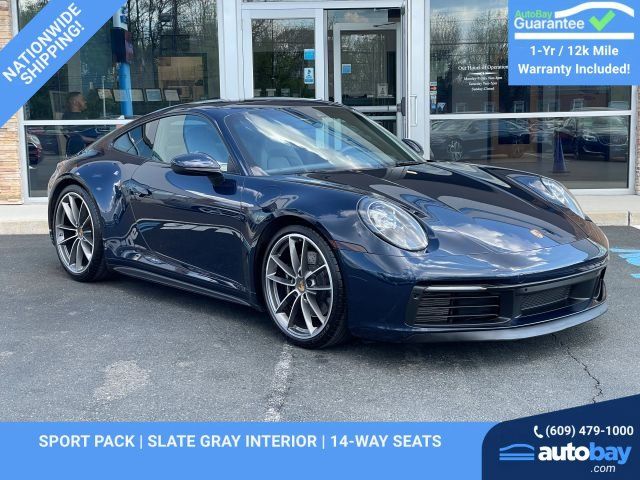 Blue 2020 Porsche 911 Coupe All-Wheel Drive 8-Speed Automatic