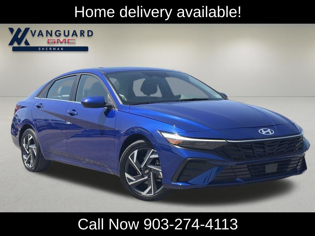 Intense Blue 2025 Hyundai Elantra Sedan Front-Wheel Drive Continuously Variable Transmission