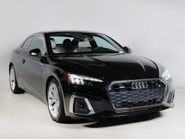 Black Metallic 2023 Audi A5 quattro Premium Plus S Line 45 TFSI Coupe AWD Coupe All-Wheel Drive 7-Speed Automatic