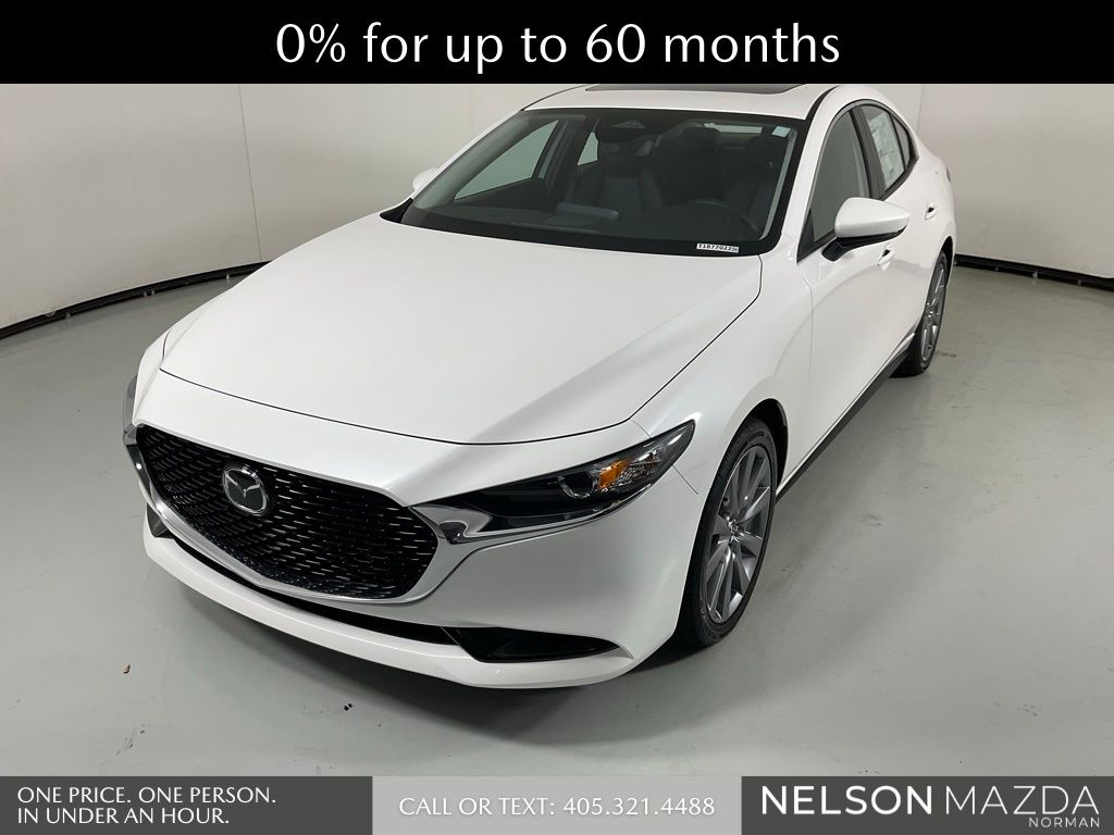 Snowflake White Pearl Mica 2026 Mazda MAZDA3 Sedan Front-Wheel Drive 6-Speed Automatic