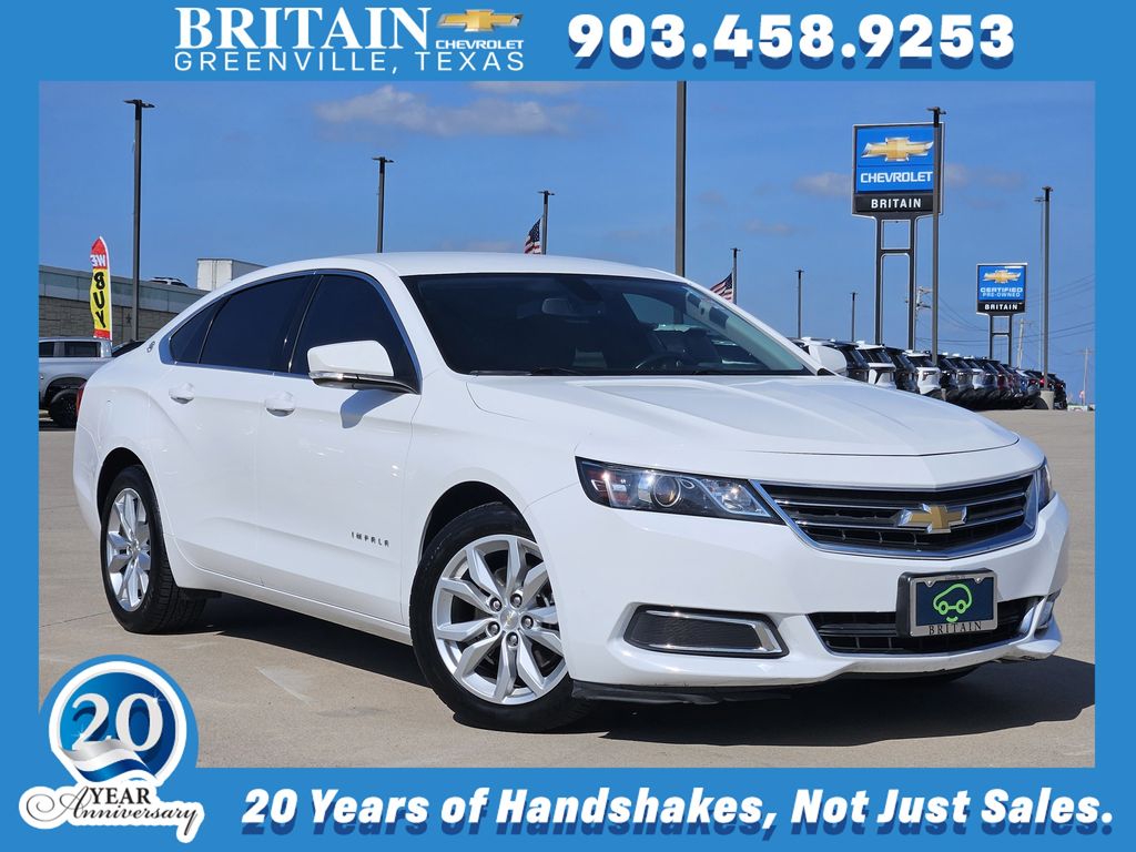 Summit White 2017 Chevrolet Impala LT FWD Sedan Front-Wheel Drive 6-Speed Automatic Overdrive