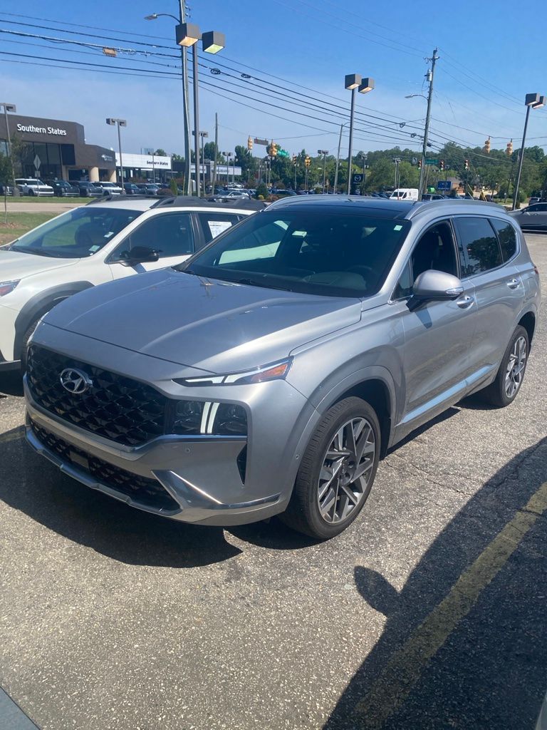 Shimmering Silver Pearl 2022 Hyundai Santa Fe SUV / Crossover All-Wheel Drive Automatic