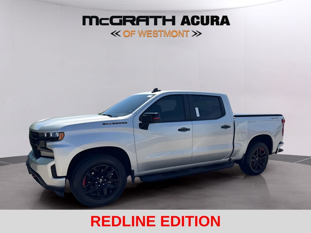 Silver Ice Metallic 2022 Chevrolet Silverado 1500 RST Crew Cab 4WD Pickup Truck Four-Wheel Drive 8-Speed Automatic