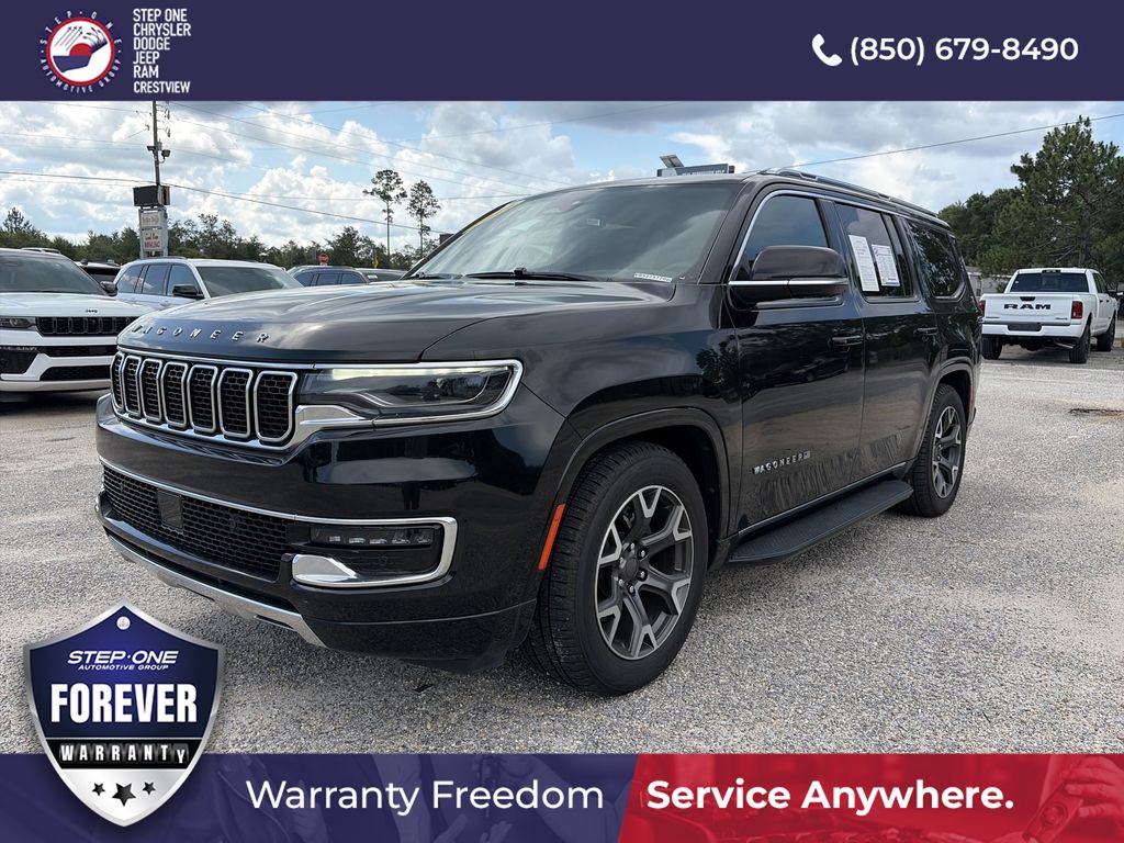 Diamond Black Crystal Pearlcoat 2024 Jeep Wagoneer SUV / Crossover Four-Wheel Drive 8-Speed Automatic