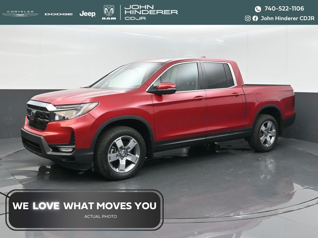 Radiant Red Metallic II 2025 Honda Ridgeline Pickup Truck All-Wheel Drive 9-Speed Automatic