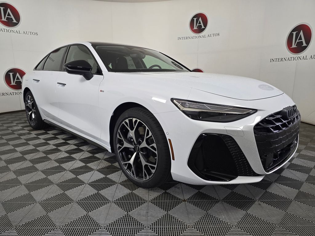 Glacier White Metallic 2026 Audi A6 quattro Progressiv TFSI Sedan 7-Speed Automatic