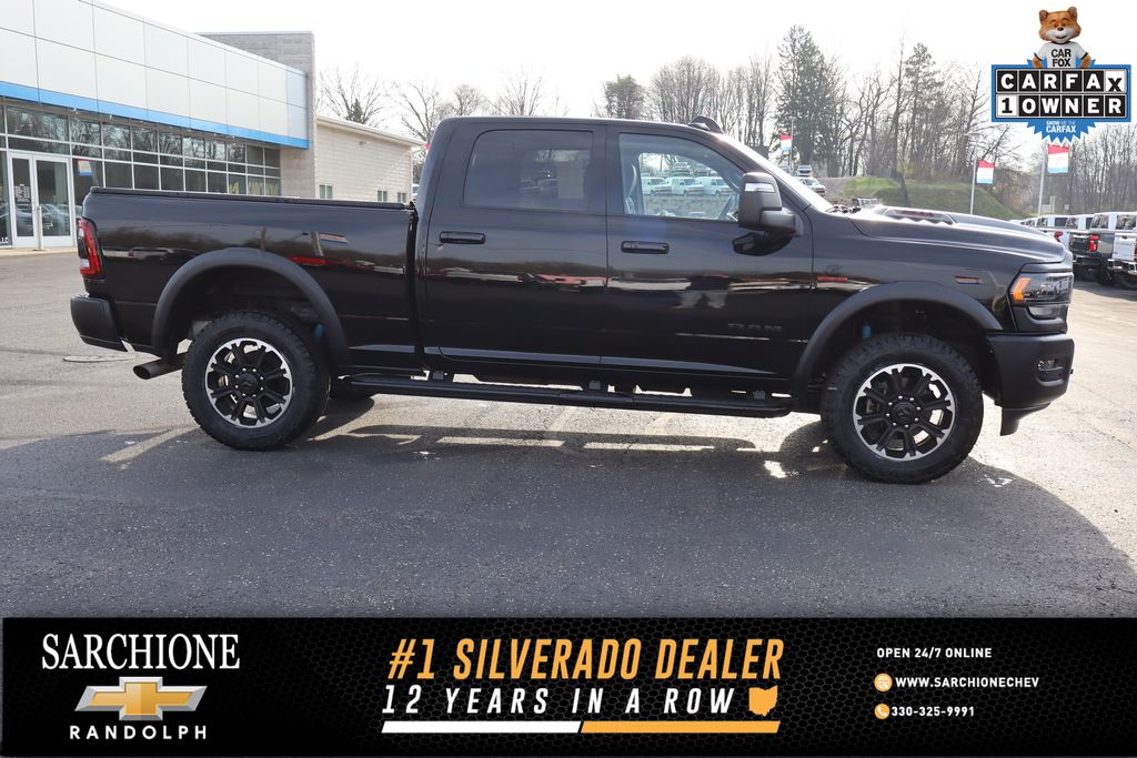 Diamond Black Crystal Pearlcoat 2024 RAM 2500 Rebel Crew Cab 4WD Pickup Truck Four-Wheel Drive 6-Speed Automatic