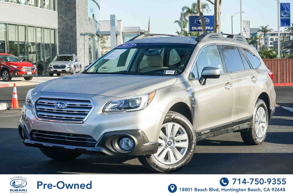 Gray (Tungsten Metallic) 2017 Subaru Outback 2.5i Premium AWD Wagon All-Wheel Drive Continuously Variable Transmission